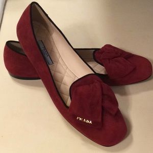 PRADA suede flats size 39